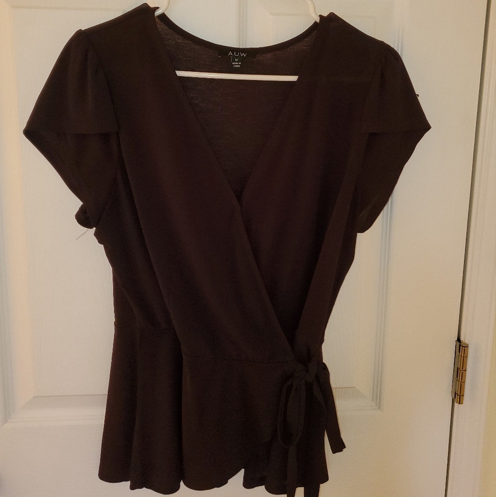 Purple AUW Wrap Shirt
